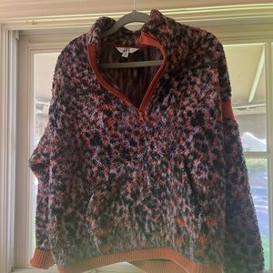 JoyLab purple quarter zip sweatshirt